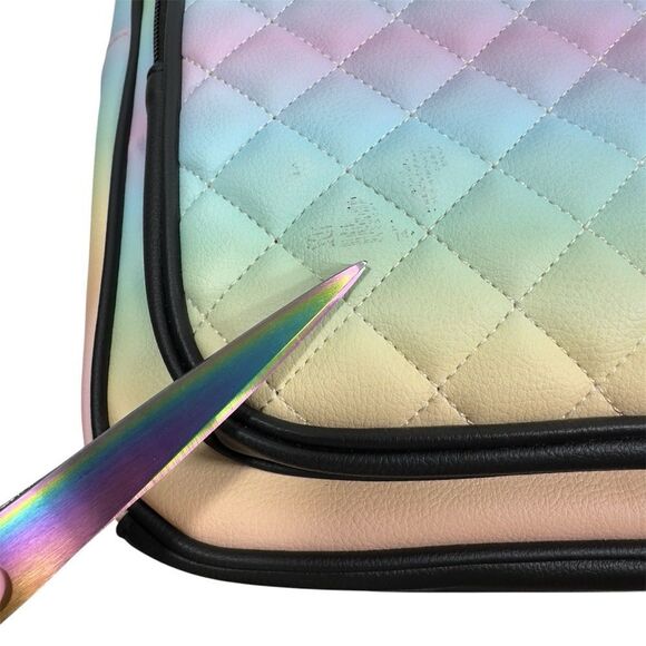 NWT‎ BETSEY JOHNSON OMBRÉ QUILTED BADLEY UNICORN LARGE BACKPACK - Picture 4 of 12